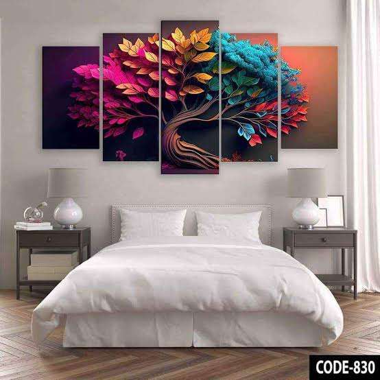 3D Wall Canvas 18*36 inch 5Pcs In 1 Set