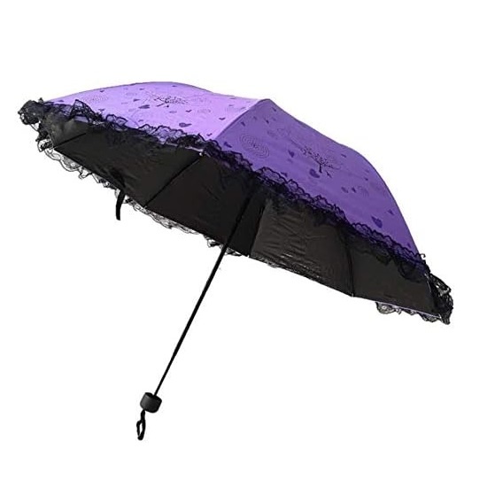 Moon Embroidery Lace Umbrella